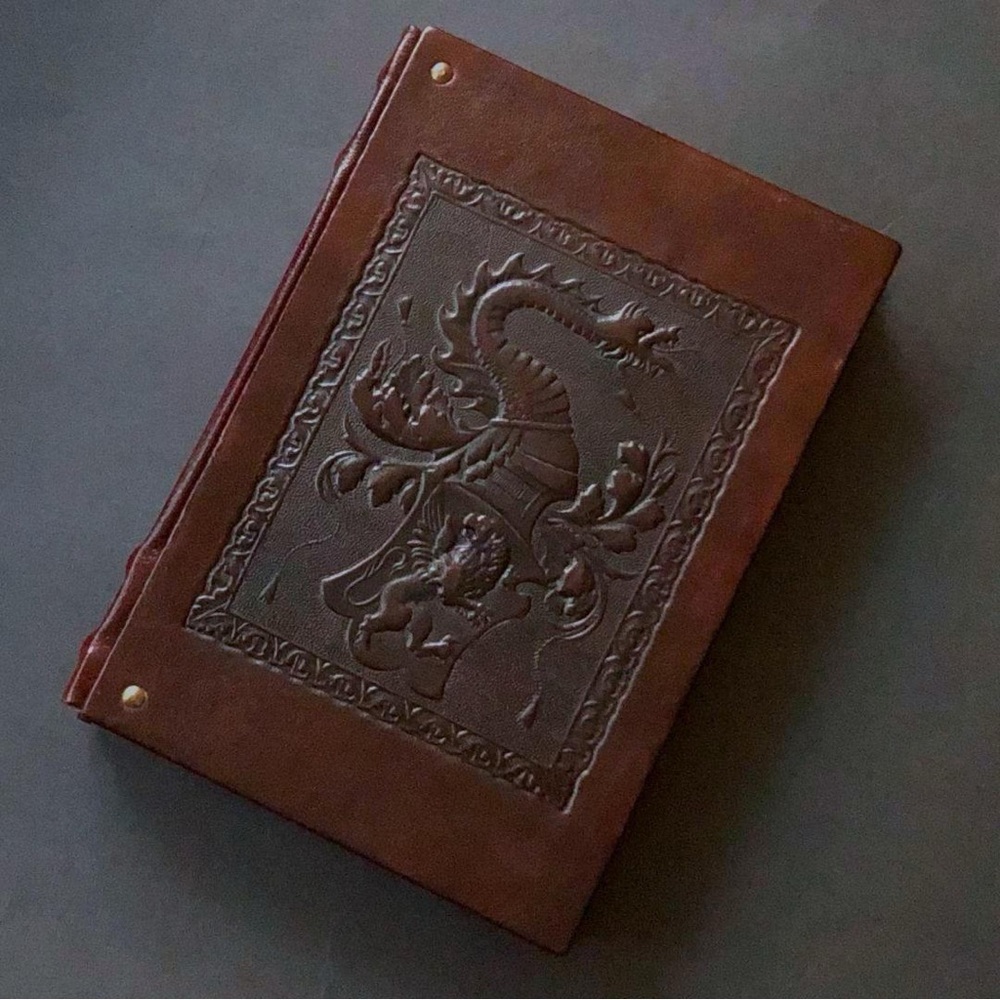 FIORENTINA Classic Leather Journal With Embossed Cover   7 x 10 in.  NWOT